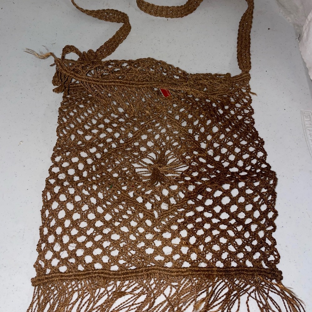 Handcrafted Brown Macramé Bag